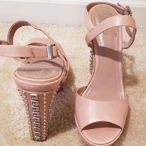 Vince Camuto Platform Heels w/Stud Detail